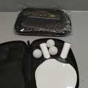 Senston Table Tennis Rackets Set,Professional Ping Pong Paddle Set for 4 Players, Composite Rubber Table Tennis Paddles, Indoor or Outdoor Games. (Black&White)