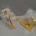 6 Inch Furniture Legs, Set of 4 Metal Furniture Legs Modern Triangle Feet Luxury Gold for Sofa Cabinet Cupboard Couch Chair Ottoman