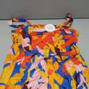 Prinbara Women's Summer Midi Dresses Sleeveless Square Neck Sundress 2026 Flowy A Line Boho Spring Wedding Guest Party Dress Blue Yellow Floral Large