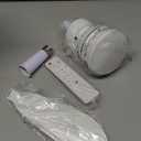 Socket Fan Light, 20.5IN Light Bulb Fan with Remote Dimmable, Screw in Fan and Light Combo for Garage Kitchen Bedroom Balcony Living Tools Store Laundry Room (White)