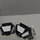 3000LM Solar Lights Outdoor with Motion Sensor,4 Head 270 Wide Angle Street Area Lights,IP65 Waterproof Security Lighting with 3 Modes(Remote,2 Pcs)