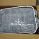 MaiRve Charcoal Grey Queen Comforter Set, Textured Design Grey Crinkle Bed in A Bag Queen Size, Queen Comforter Set with 7 Pieces with Comforter, Sheets, Pillowcases & Shams 90"x 90"