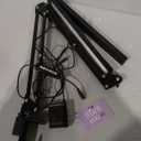 Toolour Desk Lamps for Nail Tech,24W Large Dual Architect Lamp with Remote Control,5 Colors Stepless Dimming Sleep Mode & Memory Function Workbench LED Halfmoon Light for Beauty Salon Home Office