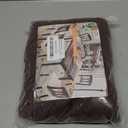Genina Waterproof Seat Covers for Dining Room Chair Covers Waterproof Dining Chair Covers (4 PCS-Rear-gapped, Chocolate)