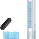 Windowless Air Conditioner Portable, 3 Speeds, 1.2L Water Tank, 3 Ice Packs, 20ft Remote, 7H Timer, No Hose No Window Needed,70° Oscillating Portable AC Unit for Room