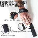 Rip Toned Wrist Wraps & Lifting Straps Combo  Dynamic Duo Push & Pull Support for Weightlifting  Wrist Support Wraps + Padded Grip Straps for Bench, Deadlifts, Rows & Pull-Ups (Men & Women) (13", Red)