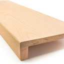 Solid Red Oak Stair Tread with Large (1 3/4") Square Nose Profile (36" x 11 1/2")
