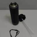 Hidrate Spark PRO 2 Smart Straw Water Bottle  21 oz Insulated Stainless Steel, Tracks Water Intake, Glows & Beeps For Drink Reminder, Bluetooth Sync to App, BPA-Free, Black (with Apple Find My)