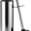 BGL Chrome Toilet Brush and Holder,Stainless Steel Toilet Brushes for Bathroom with Holder