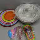 Mixing Bowls with Lids for Kitchen - 26 PCS Stainless Steel Nesting Colorful Mixing Bowls Set for Baking, Mixing, Serving & Prepping, Size 5, 3.7, 2.8, 2.3, 1.7, 1.1, 0.7QT,11 Cooking Utensils (Multicolor)