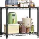 DUMOS 2-Tier Metal Storage Shelves, Shelving Unit, Storage Rack, 23" W