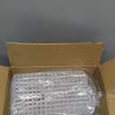 Hedume 4 Pack Plastic Storage Bins with Handle, BPA-Free Kitchen Pantry Cabinet Refrigerator Food Storage Organizer for Snacks, Food, Produce, Pasta