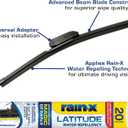 Rain-X 5079277-2 Repellency Water Repellent Wiper Blades, 20" Windshield Wiper, All Weather Streak-Free for Enhanced Visibility w/Water Repellency Formula