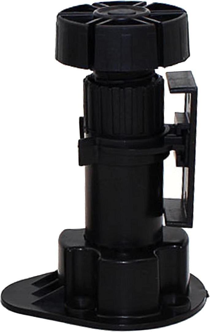 Black Furniture or Cabinet Leveler Legs - Support 330 Lb. per Leg - Adjusts from 3 7/8" to 5 3/8" - 12 Pack (4 inches)