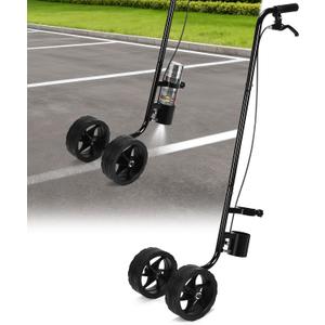 CAROD Marking Paint Wand, Dual-Wheel Line Marking Wand Sprayer Compatible with Inverted Marking Paint, Side Push Marking Stick for Ground Sport Field Parking Lot Spray Applicator