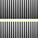 Treela 36 Pieces Flameless Taper Candles 11 Inch Flickering Faux LED Battery Operated Electric Fake Candles for Christmas Halloween Birthday Wedding Party Supplies(Black)