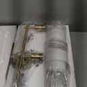 VIFEEY 3 Light Vanity Light, Modern Tapered Glass Shade Gold Bathroom Wall Sconce