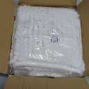 SUBRTEX Bathroom Rugs Chenille Bath Rug Soft Short Plush Bath Mat Soft Shower Mat Water Absorbent Shower Mat Quick Dry Machine Washable (White, 20" x 32")