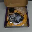 INextStation Orange Led Strip Lights, 16.4Ft/5m Neon Led Light Strip with Power Adapter, 12V Waterproof Silicone Flex LED Neon Rope Lights for Bedroom Wall Festival Party Sign DIY Decor