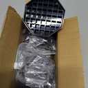 Suclain 8 Pcs Coffee Drip Tray Black Plastic Octagon Coffee Drip Tray with Honeycomb Grid Easy to Clean for Tea Wine (4 Inch)