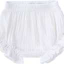 Durio Baby Bloomers for Toddler Girls Newborn Diaper Covers for Girls Cute Cotton Baby Girl Shorts (3-9 Months)
