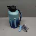 Insulated Water Bottle | Thickened Stainless Steel for Gym and Hiking with Straw, Carrier Bag, Handle Strap | BPA-Free 87 oz (Gradient Blue)