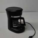 Mr. Coffee 5-Cup Programmable Coffee Maker Black: Drip Coffee Machine, Electric, Dishwasher-Safe, Paper Filter, 25 oz Capacity