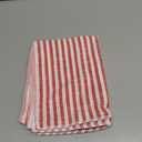 Mookaitedecor Red Striped Table Runner Cotton Linen Runners for Table Wedding Party Dinner & Everyday Use, 13 x 70 Inch