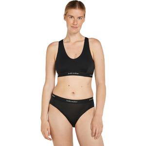 Icebreaker Women’s Merino Blend 125 Cool-Lite Sprite Racerback Bra - Black - Large