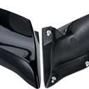 Motorcycle Extended Side Covers, Stretched Side Panels fit for Harley Touring 2009-2013, Electra Glide, Road King, Road Glide, Street Glide, ABS Plasitc, 6 Studs (Black Painted)