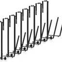 8 Pcs Solar Cover Holder for Above Ground Pool Adjustable Solar Holder Metal Equipment Storage Hooks for Framed Above Ground Swimming Pools (Black)