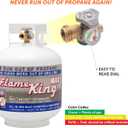 Flame King YSN230b 20 Pound Steel Propane Tank Cylinder with OPD Valve and Built-in Gauge, 20 lb Vertical, 18 x 12 x 12 inches