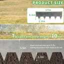 2 x 10ft Galvanized Steel Landscape Edging16.9" L x 5.5" H Galvanized Garden Edging with Bendable and Flexible DesignWeathering Rust Patina Finish(7-Pack)