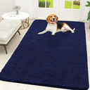 OLANLY Dog Door Mat for Muddy Paws 70x46, Absorbs Moisture and Dirt, Absorbent Non-Slip Washable Doormat, Quick Dry Chenille Mud Mat for Dogs, Entry Indoor Entryway Carpet for Inside Floor, Navy Blue