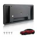MOTRUM [Matte Black Style] Front License Plate Bracket Frame Designed for Tesla New Model Y Juniper 2026, [Screws Included] Tesla License Plate Holder, 1 PC