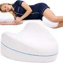 Contour Legacy Leg & Knee Foam Support Pillow for Side Sleepers Soothing Relief for Back, Hips, Knees, Joints, Nerves & Muscles, 1 Pack