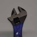 12 Inch Crescent Wrench Adjustable Wrench, with Cushion Grip, Large Adjustable Spanner Wide Jaw Black Oxide with Laser-etched Metric Scales, Cr-V Steel, for Workshop, Home, Garage