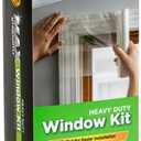Duck Brand Max Strength Heavy Duty Window Kit: 62 in. x 126 in. (Clear) / 3 Pieces Max-Strength