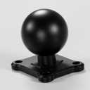 BRCOVAN 1.5'' Ball Mount Base with Aluminum Alloy 4-Hole AMPS Square Plate, Compatible with RAM Mounts C Size 1.5 Inch Ball Double Socket Arm