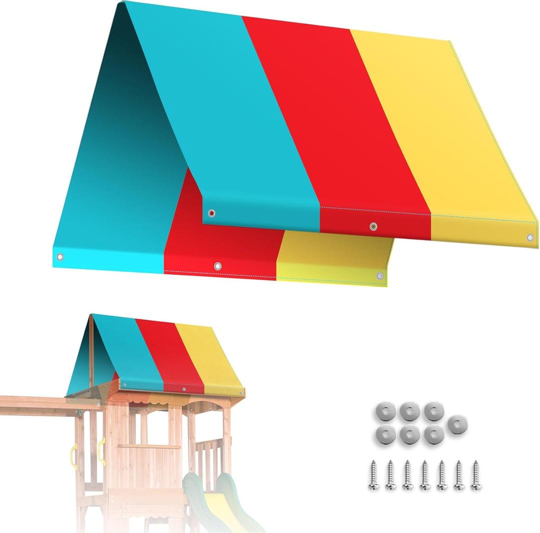 BenefitUSA (52" X 94") Replacement Canopy Cover for Backyard Wood Playset Swing Set