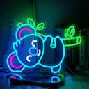Koala Neon Sign Dimmable LED Animal Neon Sign for Kids Room Wall Decor | Cute Koala Design Creates a Cozy Atmosphere for Nursery Baby Room Playroom Bedroom Office Animal Theme Decorations Gift Ideas