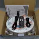 Portable CD Player Boombox with Bluetooth, FM Radio, Remote Control, USB Port and 3.5mm AUX Headphone Jack, Clear Stereo Sound, 4 Watts of Audio, AC/Battery Powered (White)