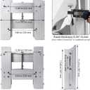 4" Adjustable Outboard Motor Jack Plate, Setback Aluminum Jack Plate for Boat Steering System (JP5400C)