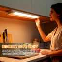 4 Pack 34" LED Under Cabinet Lighting Hardwired, 22W 1800LM 3CCT Adjustable (3000K/4000K/5000K), Plug-in Hardwired, Linkable Up to 10 Lights, 45 Rotatable Design