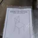 6-Piece Solid Wood Dining Table Set, Including 1 Dining Table, 4 Upholstered Chairs and 1 Bench, Wooden Dining Table Set for Kitchen, Dining Room, Walnut