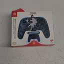 PDP REMATCH Enhanced Wired Power Nintendo Switch Pro Controller, Officially Licensed Switch Lite/OLED Compatible Gamepad, Customizable Programmable Buttons, Zelda BOTW Sheikah Shoot Glow in the Dark
