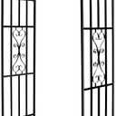 Arbors, Curved Metal Endurable Iron Trellis Plants Stand Use for Outdoor Garden Arbor Climbing Plants Wedding Arches Ceremony
