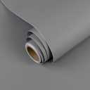 Grey Peel and Stick Wallpaper 15.7x 118 Matte Grey Self-Adhesive Removable Contact Paper Solid Color Waterproof Vinyl Roll for Cabinets Furniture Renovation Bedroom Wall Covering