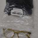 MODFANS Women Reading Glasses 4Pack Large Round Frame Readers Spring Hinges with 4 Pouch, +1.0