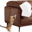 2 x Cat Scratch Furniture Protector - Couch Protector from Cat Claws, Anti-Scratch Leather Sofas Protection, Easy to Remove & No Trace, 8 Pack